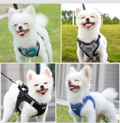 Dog Chest Harness Traction Suit Clothes Dog Chain Dog Leash Luixxuer