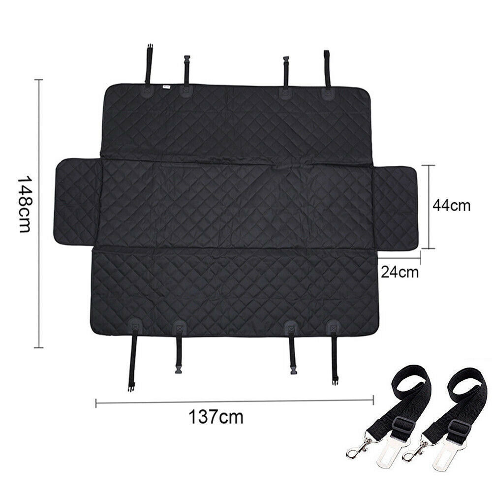 Showing the size and dimensions of car seat cover