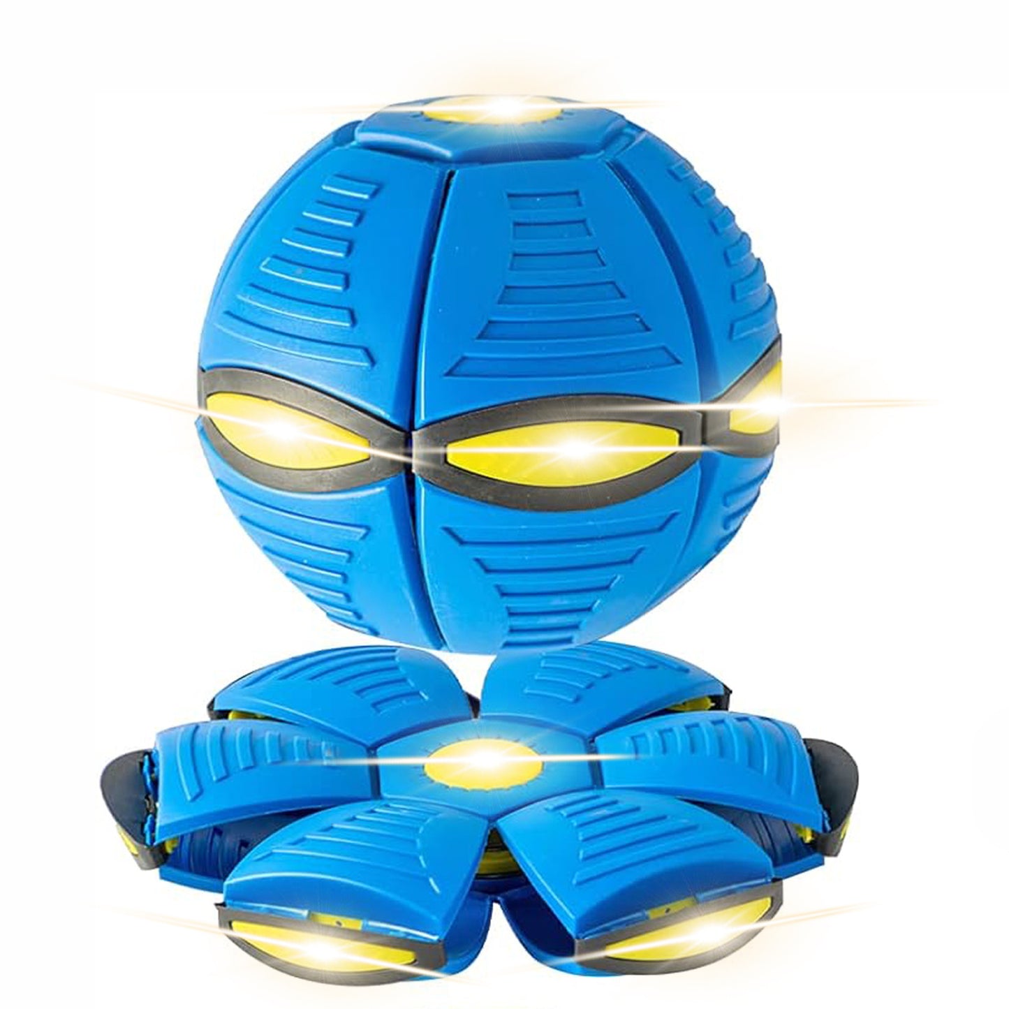 Pet Toy Flying Saucer Ball For Dogs 6 Lights Flying Saucer Ball  Outdoor Yard Dog Toys Magic Stomp Magic Ball Children Toy  Magic UFO Ball For Dogs Game