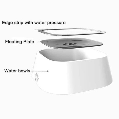 Els Pet -- Hydro Guard Pet Oasis: Innovative Floating Non-Spill self-watering pet Bowl with flow Dispenser TecnologAnti-Overyh Cordova's Corner