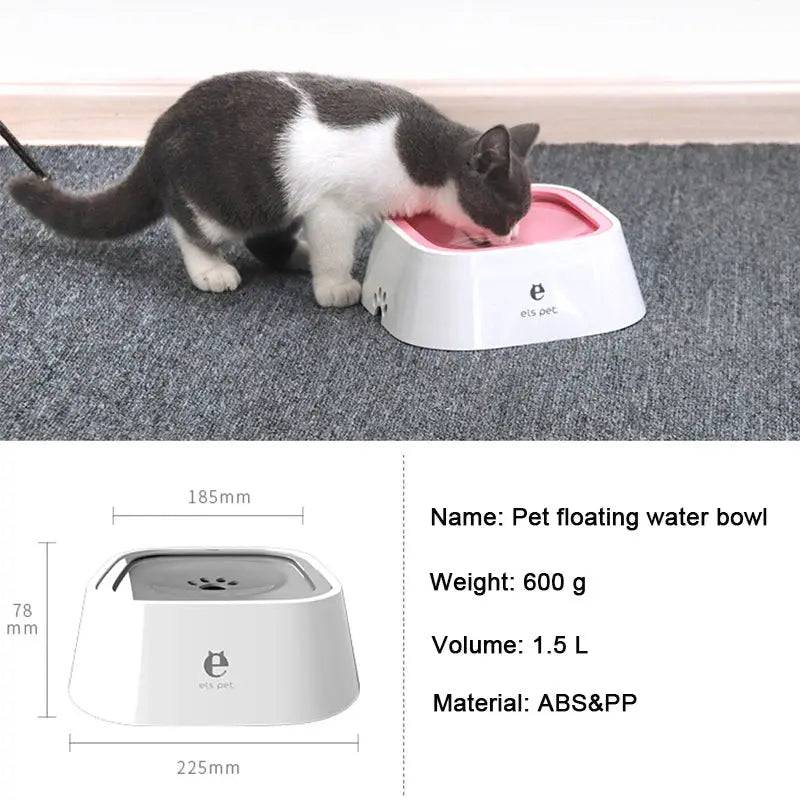 Els Pet -- Hydro Guard Pet Oasis: Innovative Floating Non-Spill self-watering pet Bowl with flow Dispenser TecnologAnti-Overyh Cordova's Corner