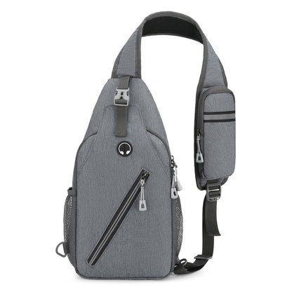 shoulder bag in gray 