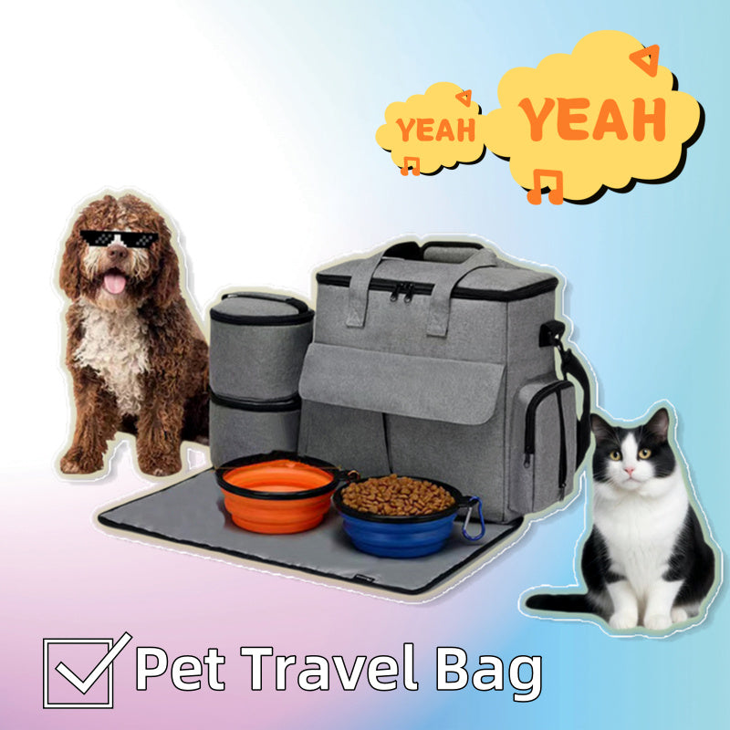 Showing how you can use this bag for either a dog or cat 